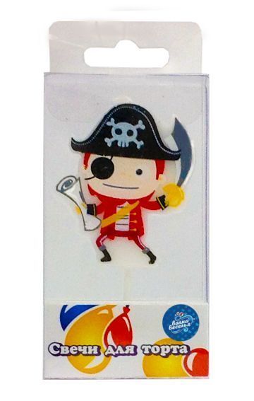 Картинка Свеча Фигура, Пират, 5 см, 1 шт. от магазина GelShariki
