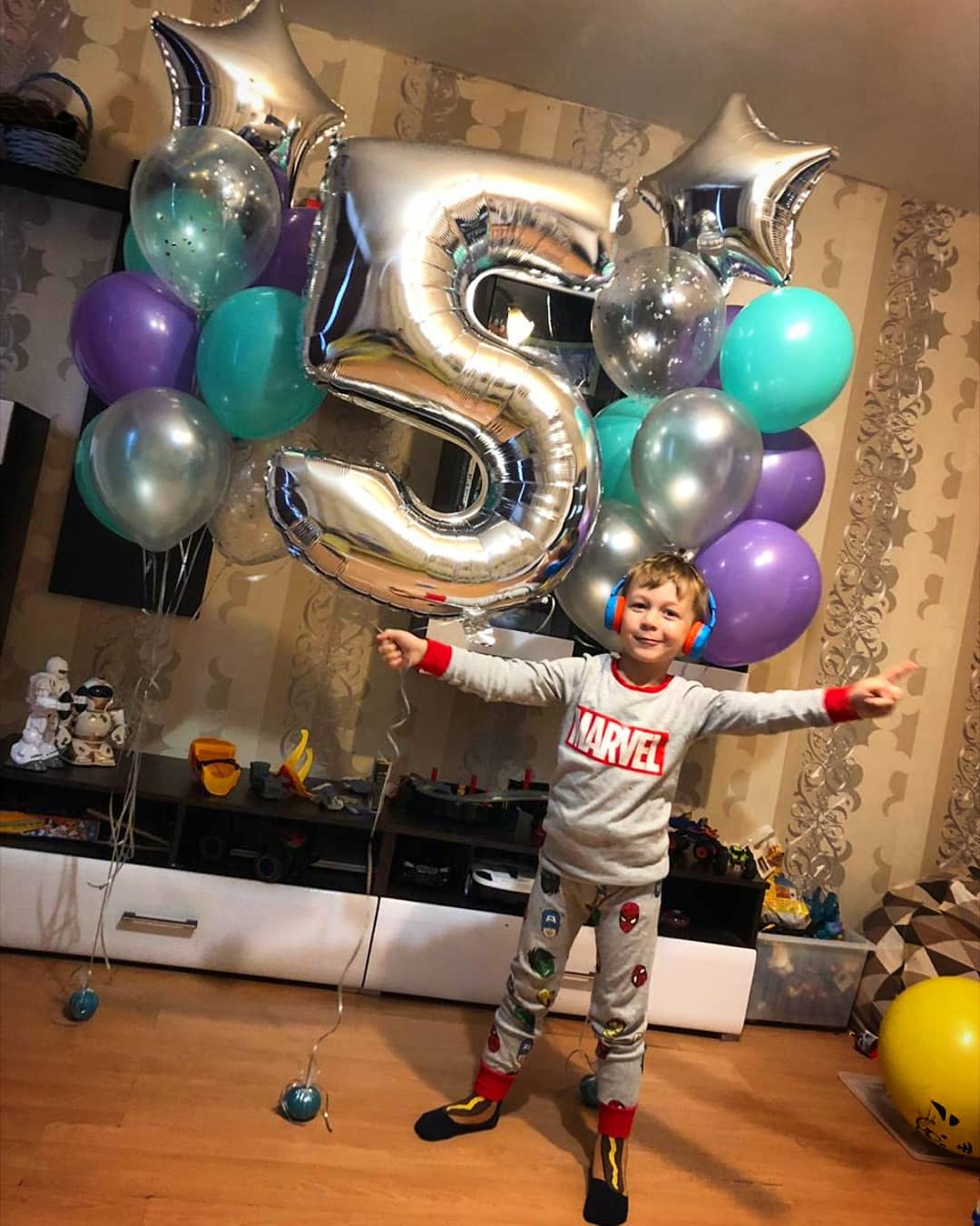 шары на день рождения мальчику 5 лет