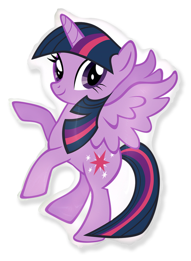 Картинка Шар (13''/33 см) Мини-фигура, My Little Pony, Лошадка Искорка, 1 шт. от магазина GelShariki