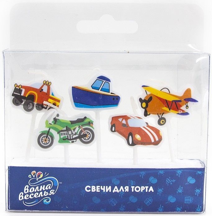 Картинка Свеча Фигура, Техника, 6 см, 5 шт. от магазина GelShariki