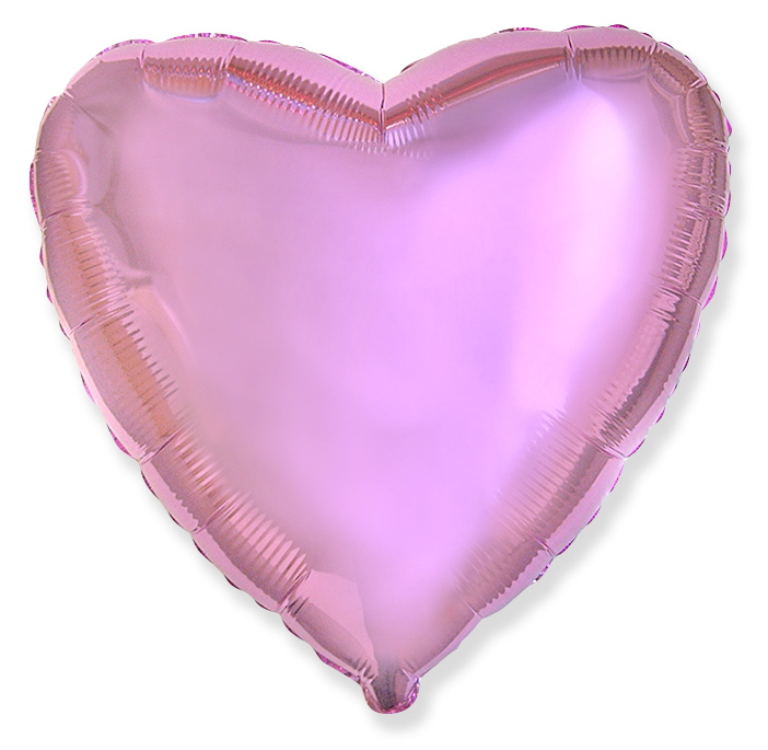 Картинка Шар (18''/46 см) Сердце, Светло-розовый, 1 шт. от магазина GelShariki