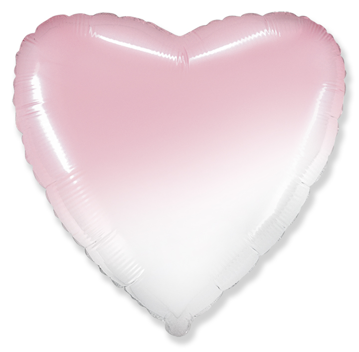 Картинка Шар (18''/46 см) Сердце, Розовый, Градиент, 1 шт. от магазина GelShariki