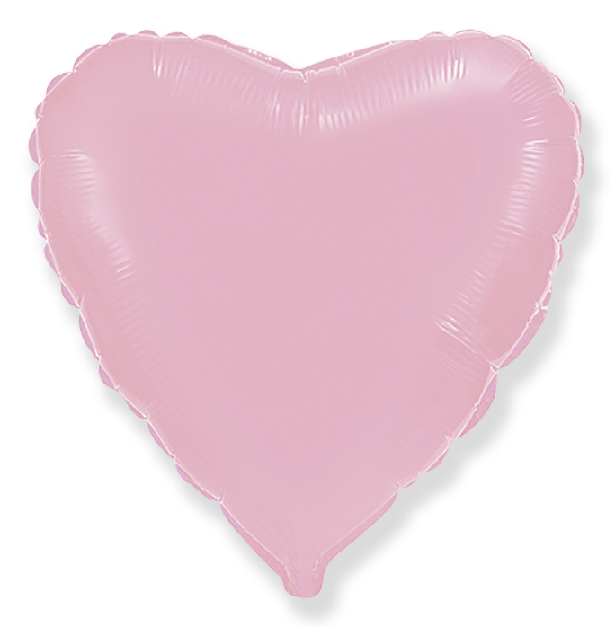 Картинка Шар (32''/81 см) Сердце, Розовый, 1 шт. от магазина GelShariki